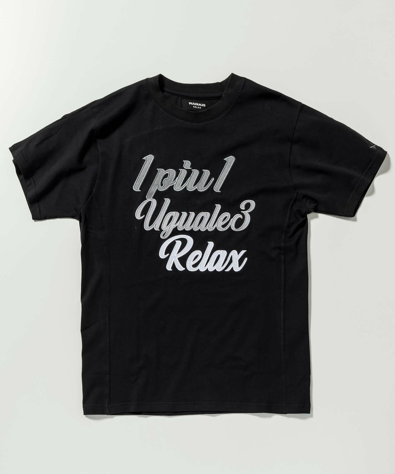 (M)1PIU1UGUALE3 RELAX/3 STEPS EMBROIDERY T-SHIRTS